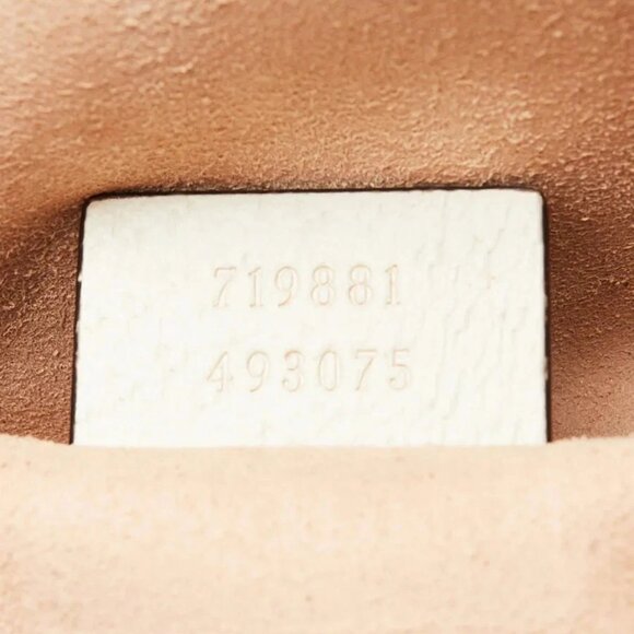 Gucci White Leather Vintage Web Small Ophidia Crossbody Bag - Picture 11 of 12